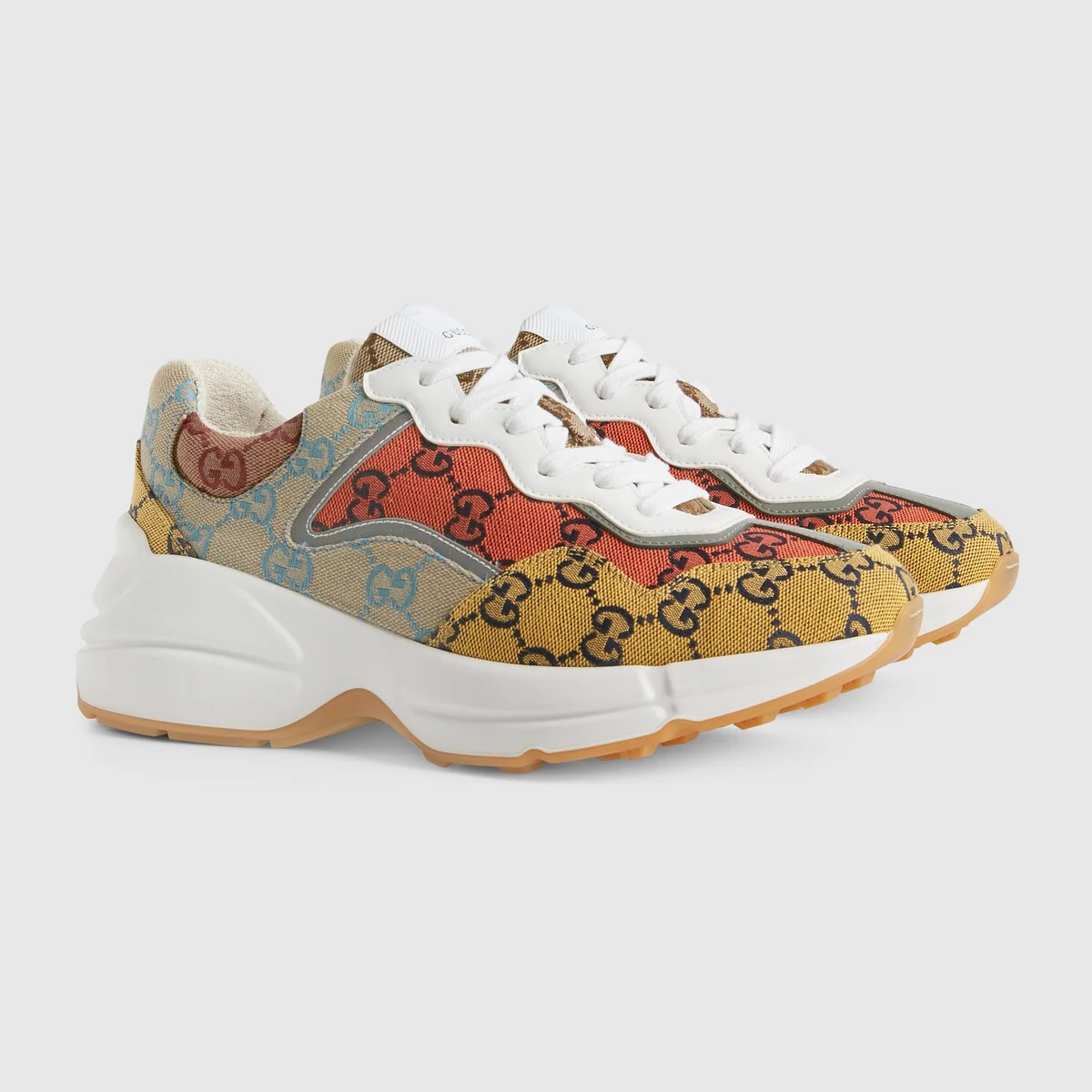 Women’s Rhyton GG Multicolor sneaker view 3