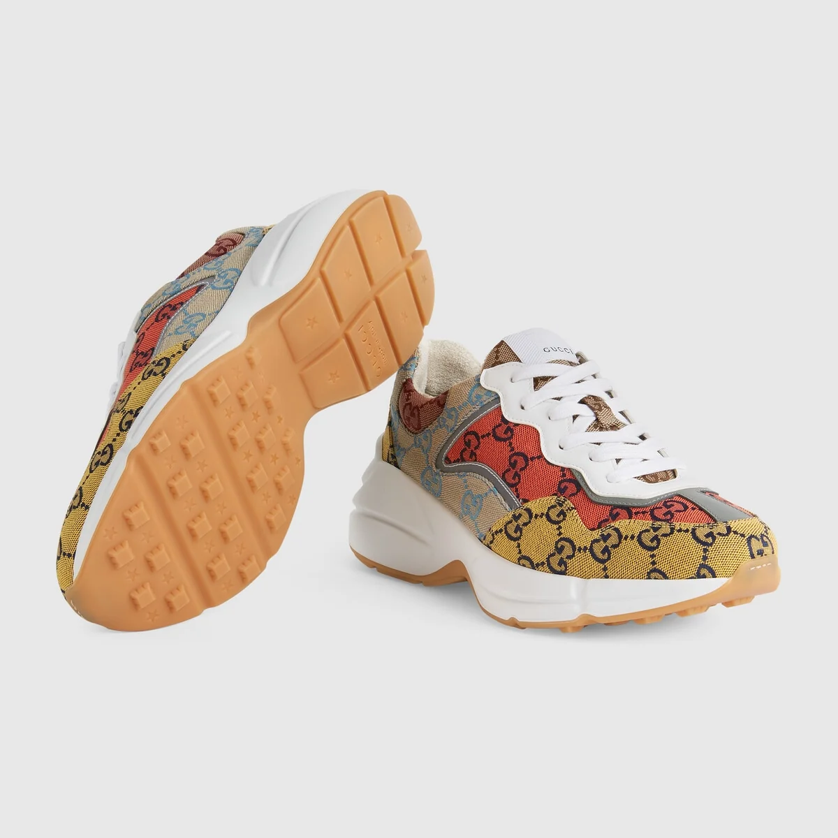 Women’s Rhyton GG Multicolor sneaker view 6