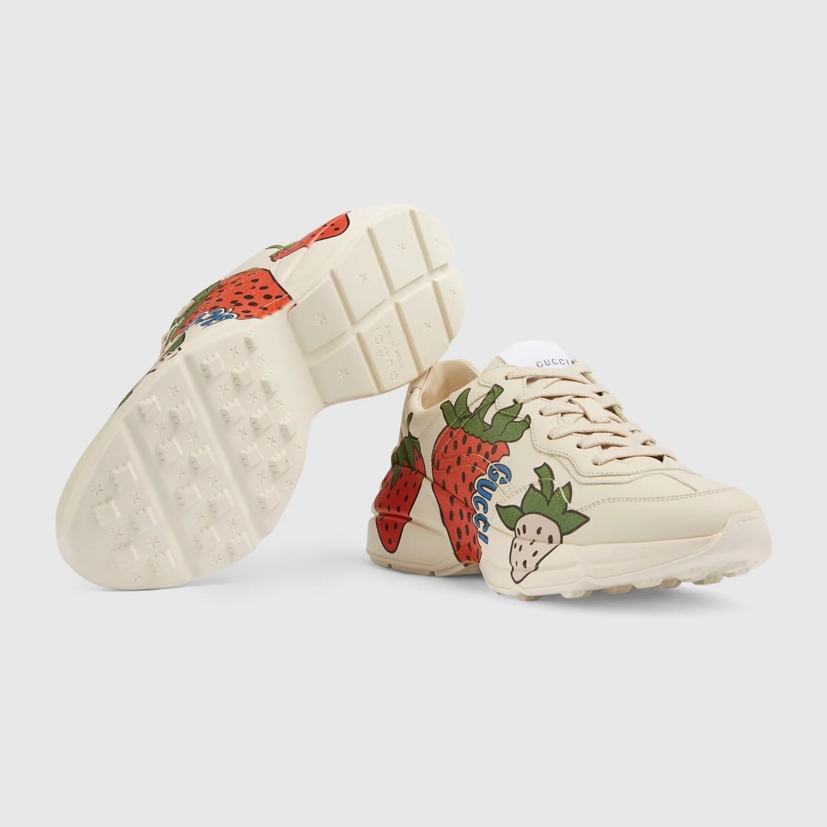 Women’s Rhyton sneaker with Gucci Strawberry