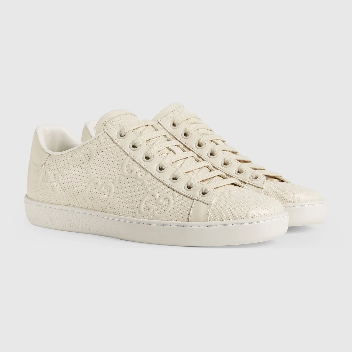 Women’s GG embossed Ace sneaker view 3