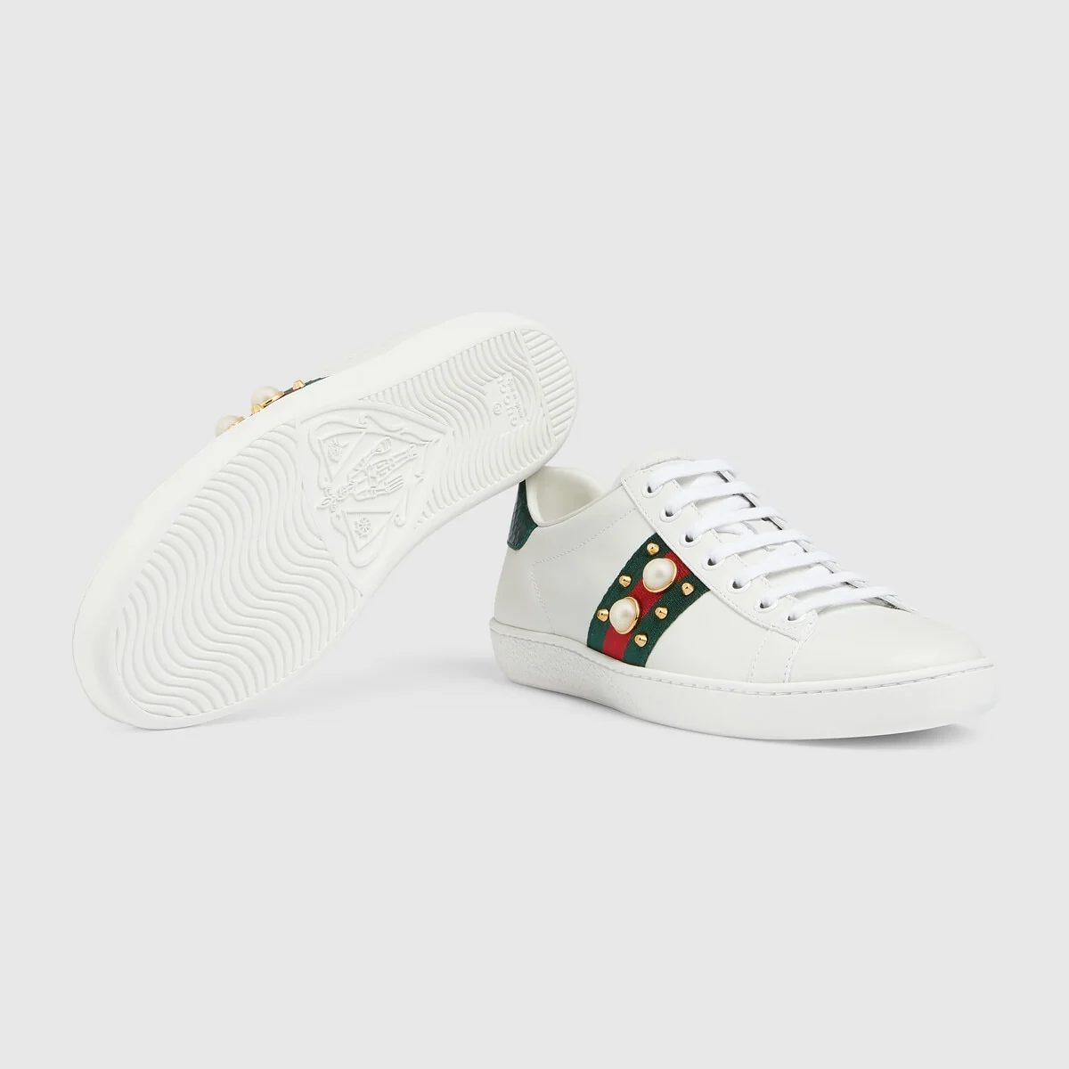 Women’s Ace studded leather sneaker view 6