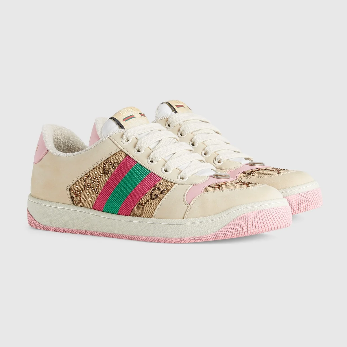Women’s Screener sneaker with crystals view 3