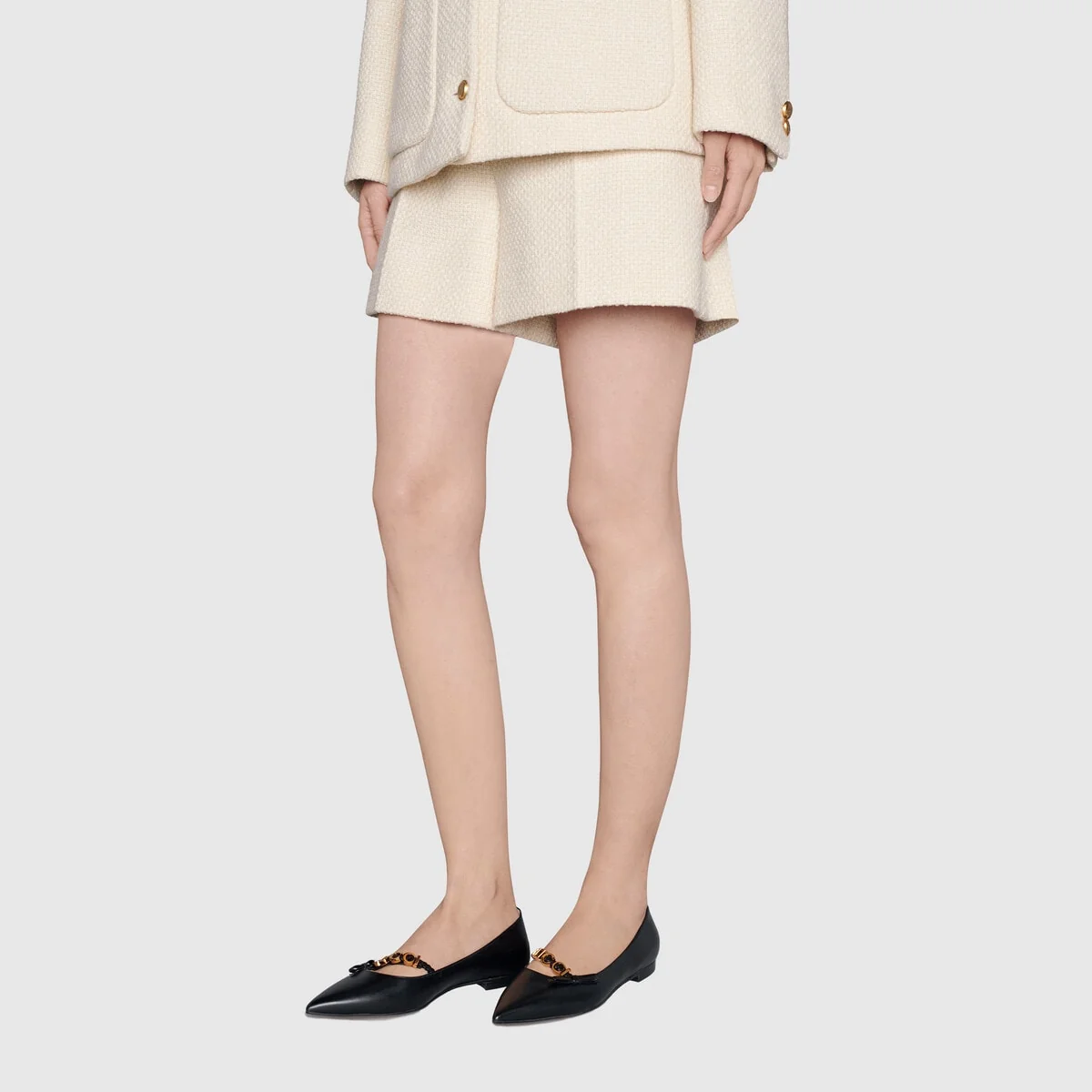 Women’s ballet flat with ‘GUCCI’ view 7
