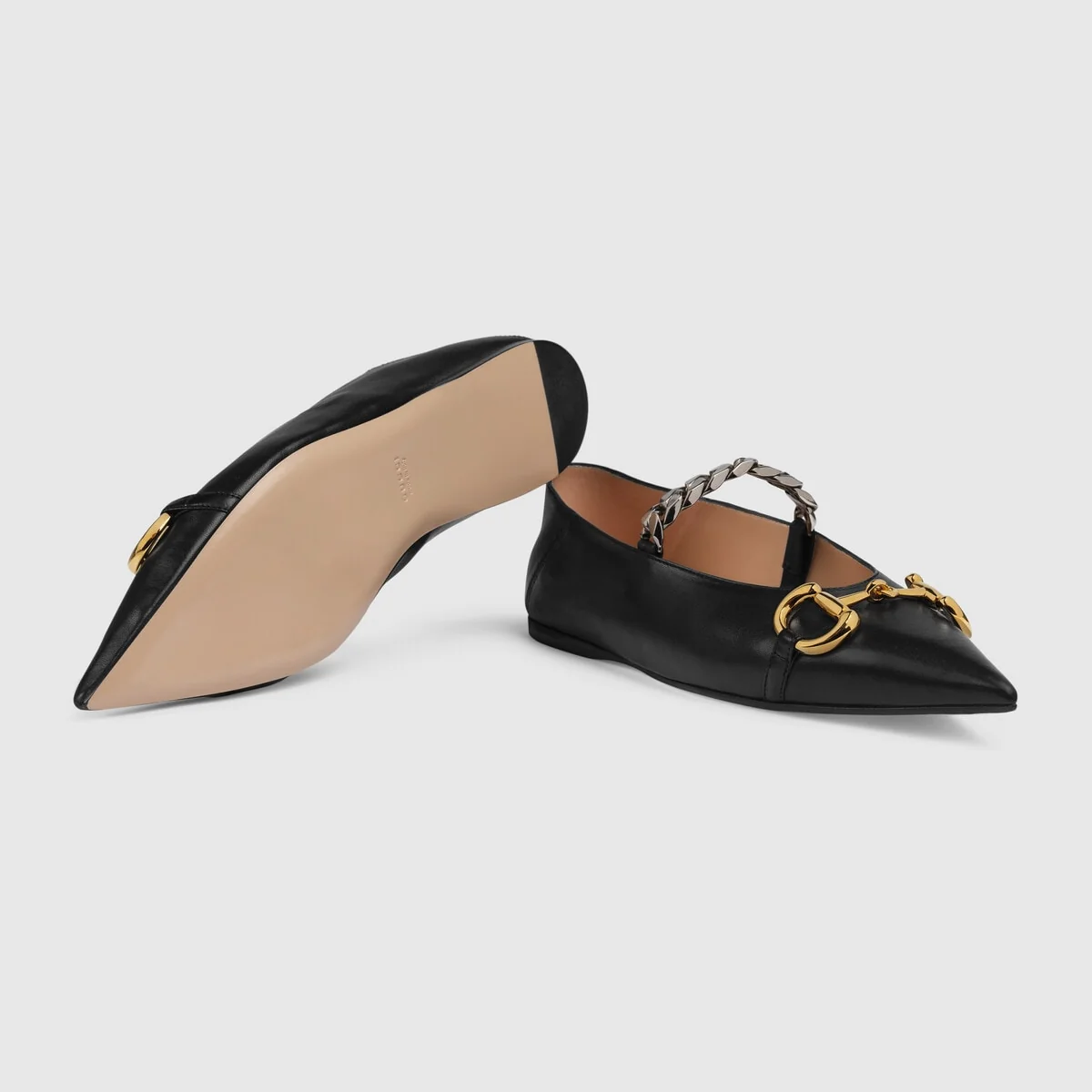 Women’s leather ballet flat with Horsebit view 6