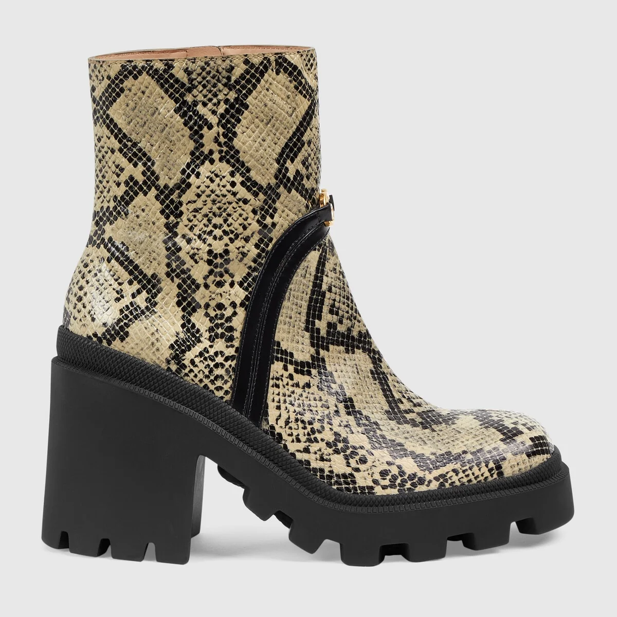 Women’s python print ankle boot