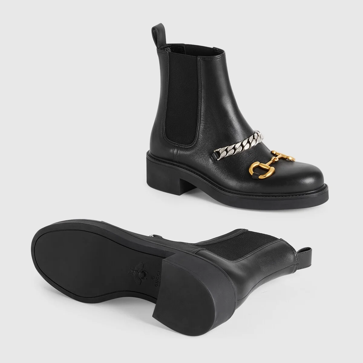 Women’s Chelsea boot with chain view 6