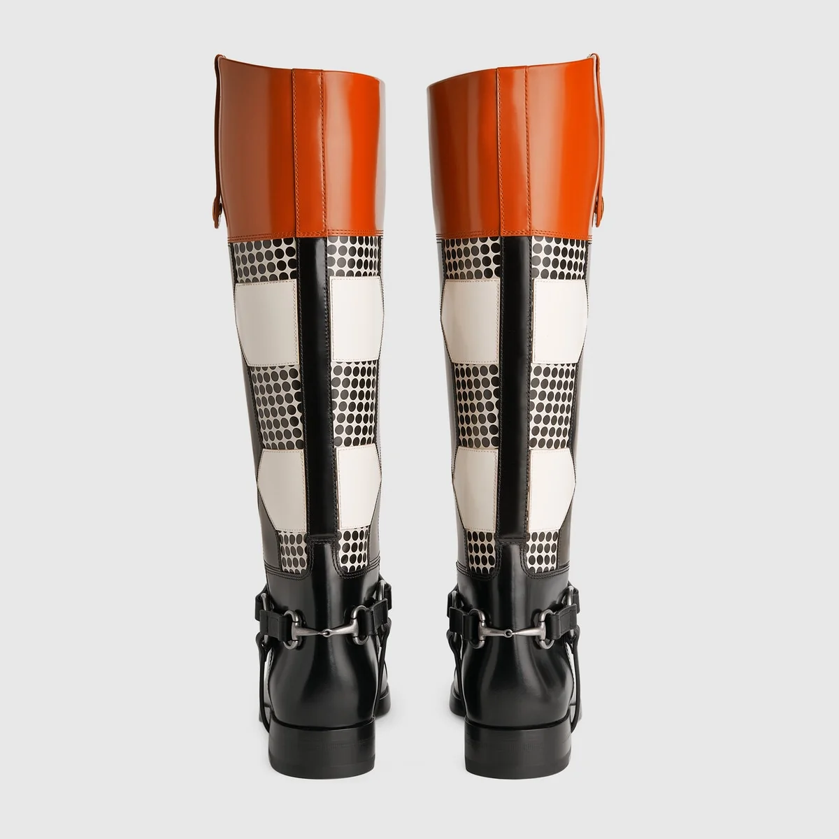Knee-high optical print boot view 5