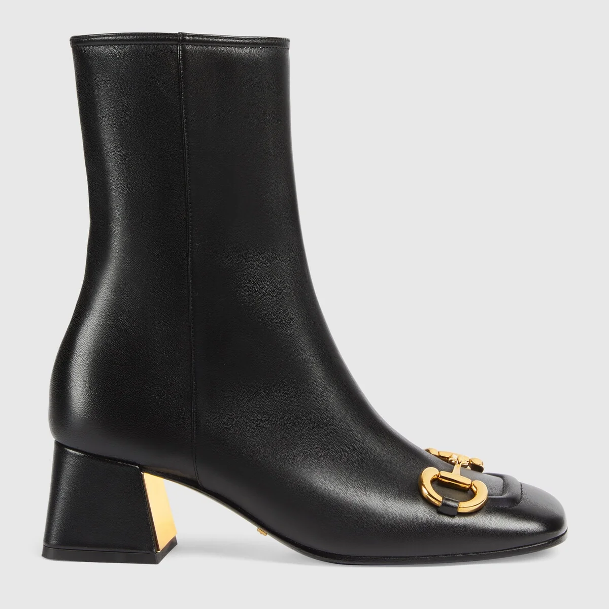 Women’s mid-heel ankle boot with Horsebit