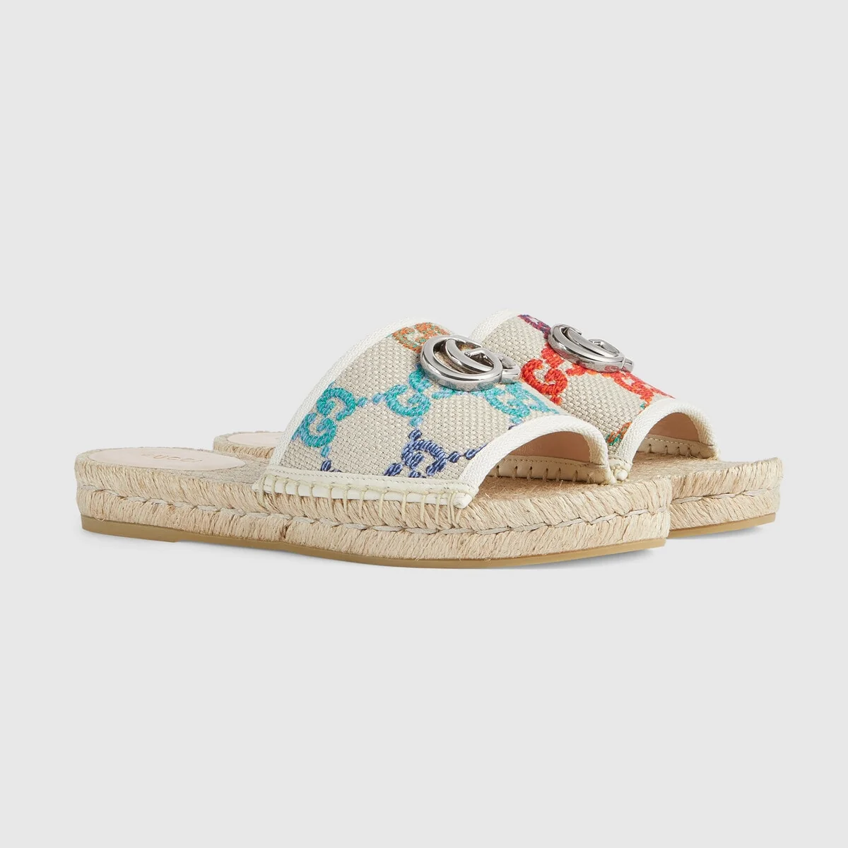 Women’s GG espadrille slides view 3