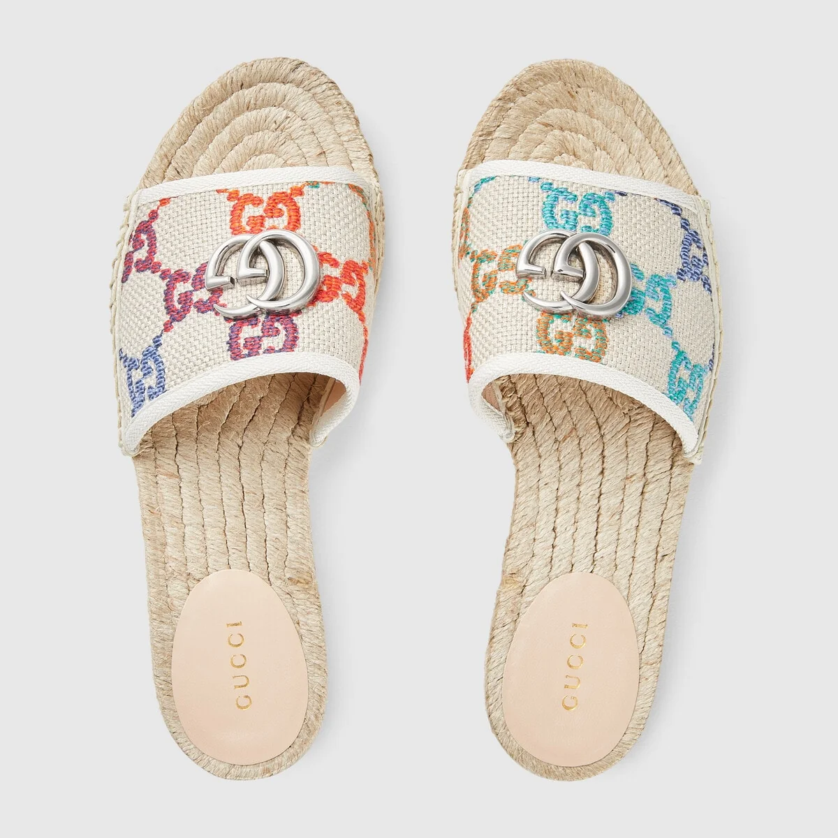 Women’s GG espadrille slides view 4