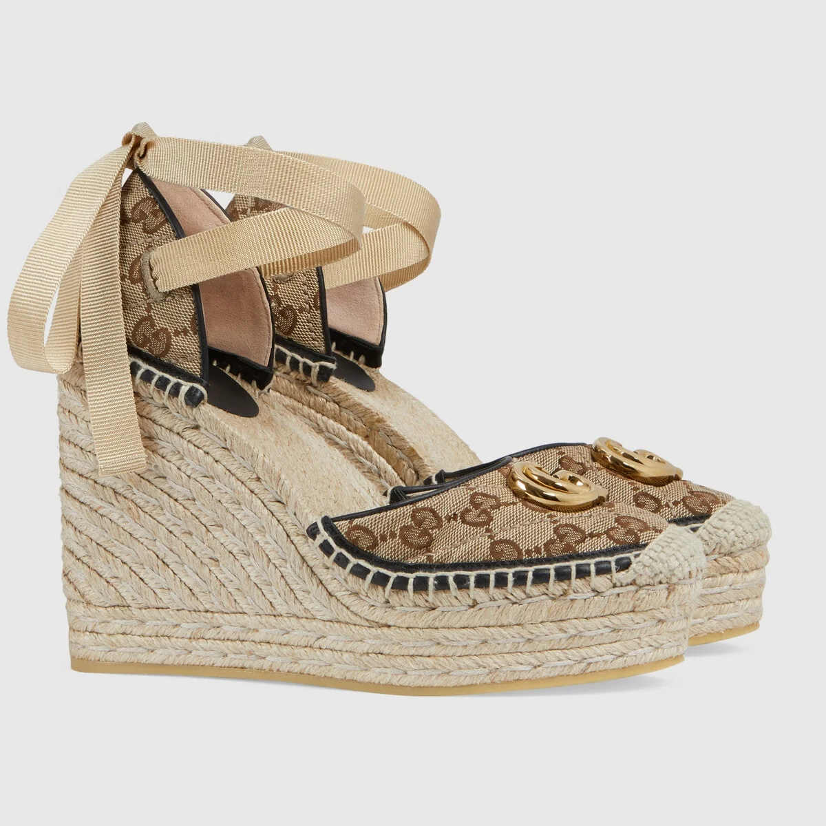 Women’s GG matelasse platform espadrille view 3