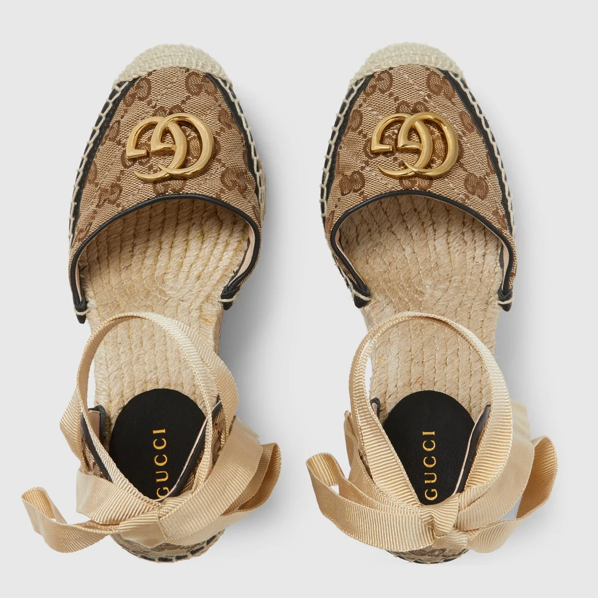 Women’s GG matelasse platform espadrille view 4