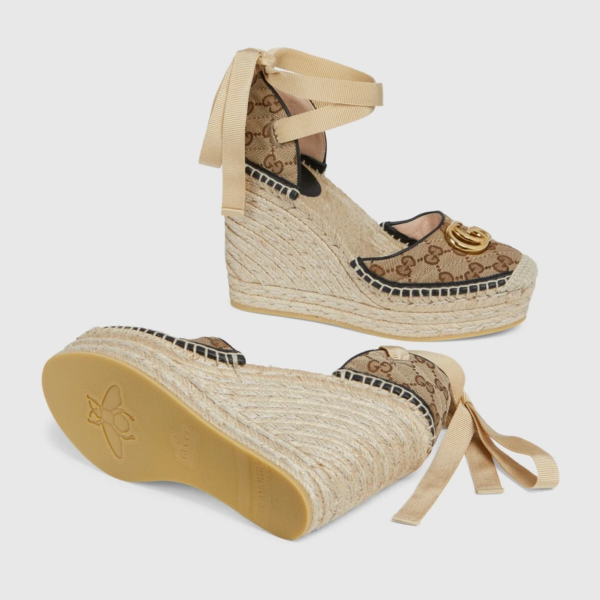 Women’s GG matelasse platform espadrille view 6