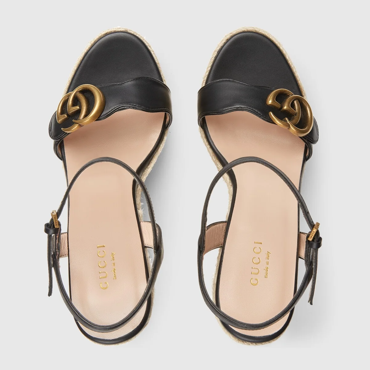 Women’s leather platform espadrille view 4
