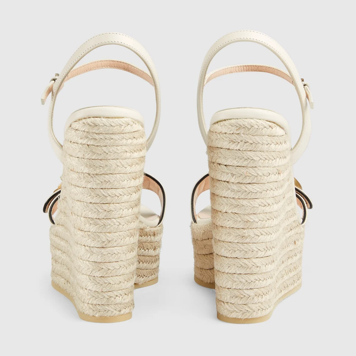 Women’s leather platform espadrille view 5