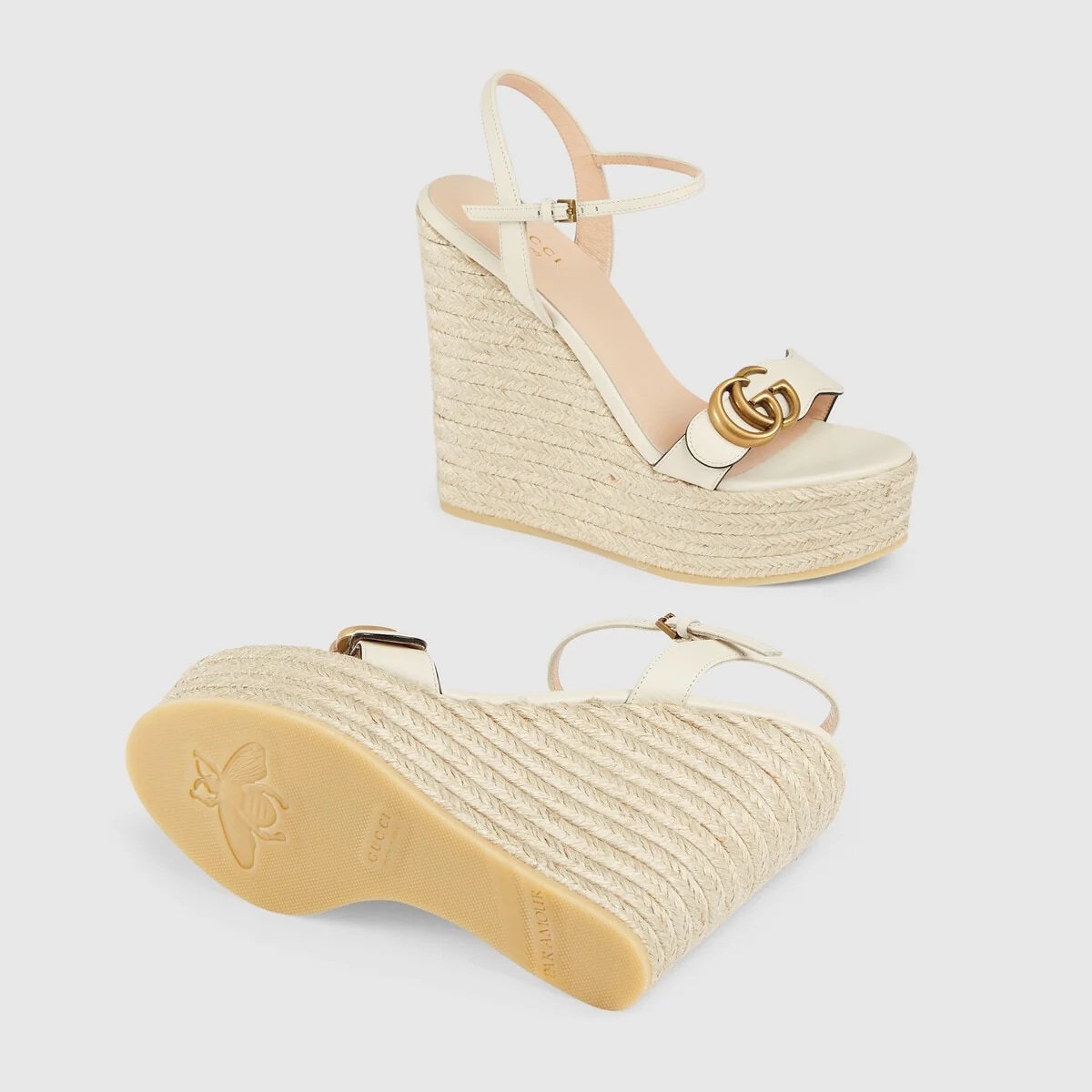 Women’s leather platform espadrille view 6