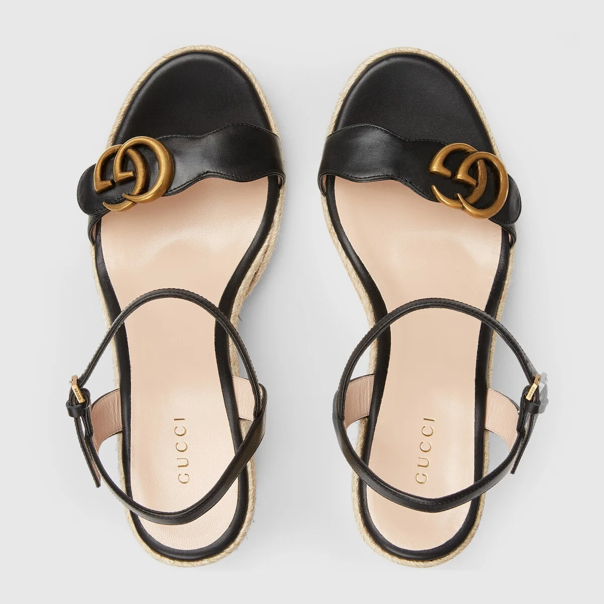 Women’s leather platform espadrille view 3
