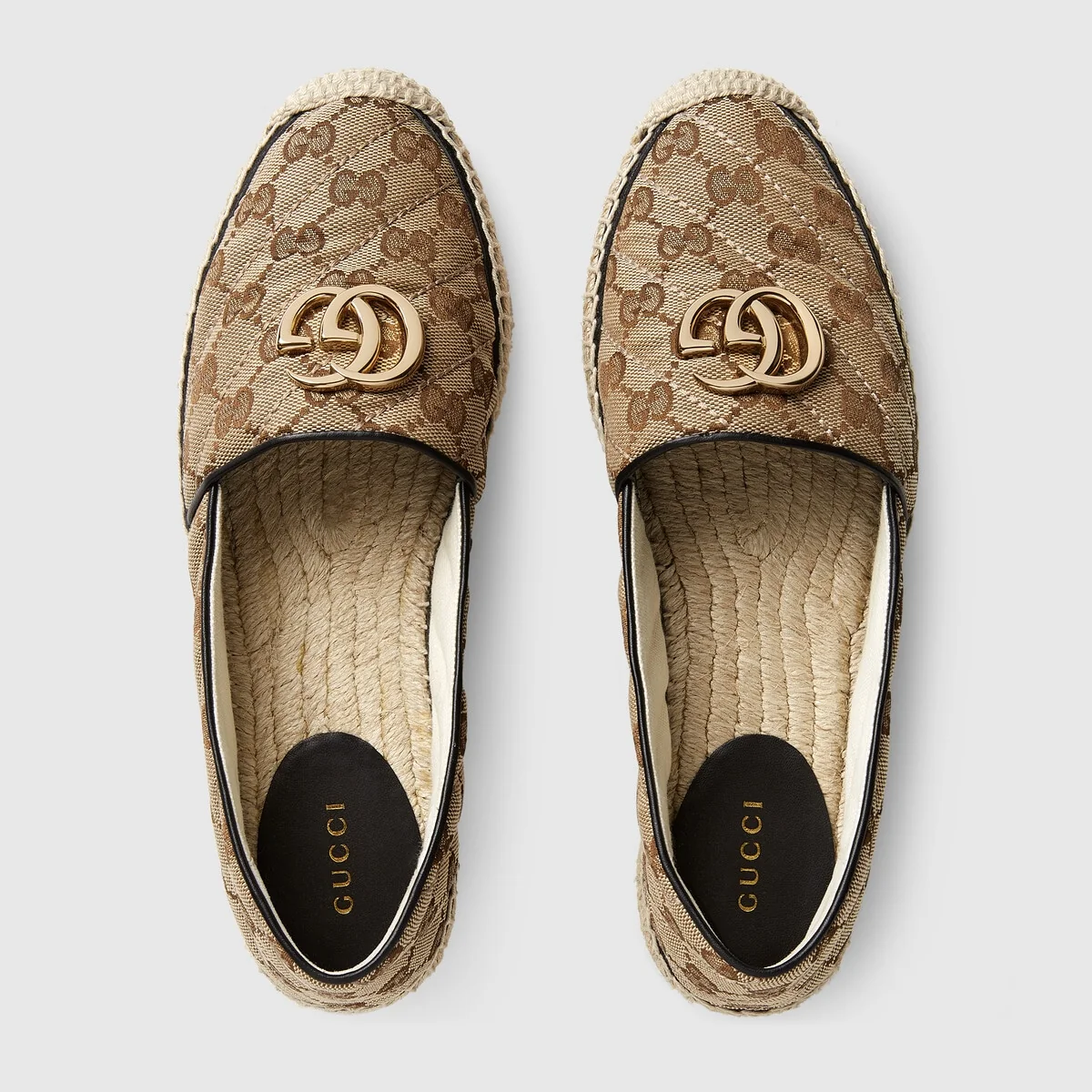 Women’s GG matelasse canvas espadrille view 3