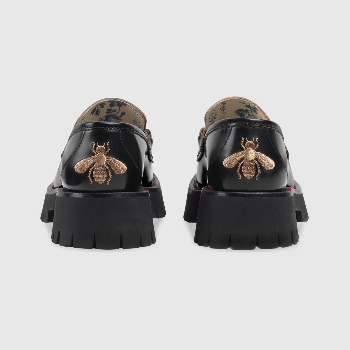 Leather lug sole Horsebit loafer view 5