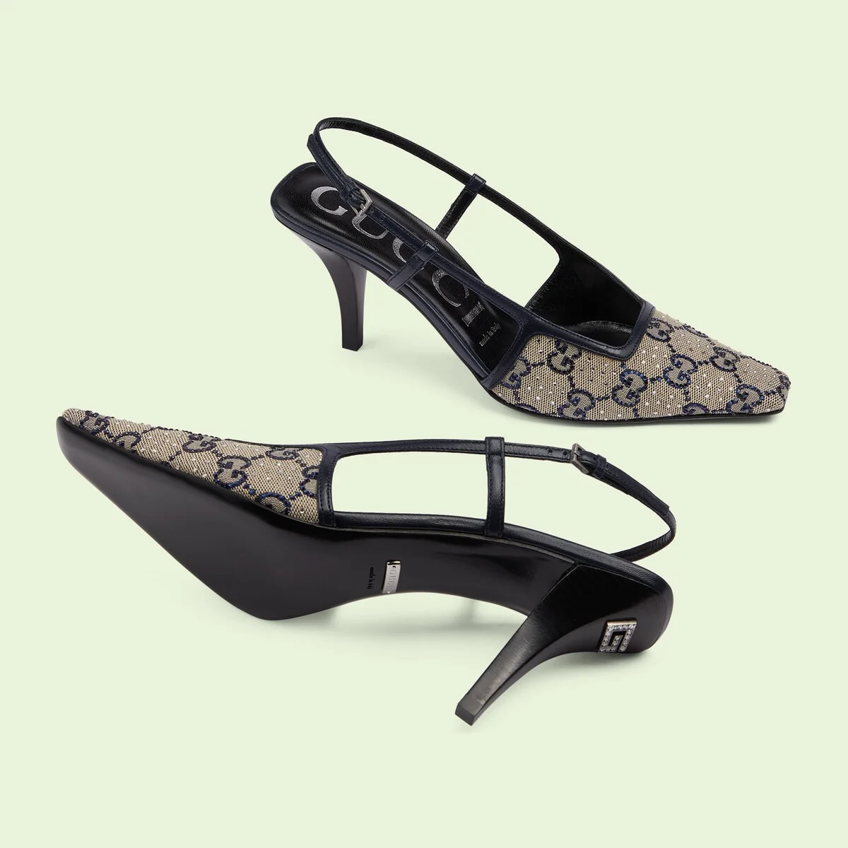 Women’s GG slingback mid-heel pump view 5