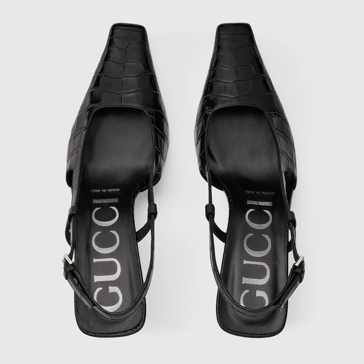 Women’s crocodile print pump view 4