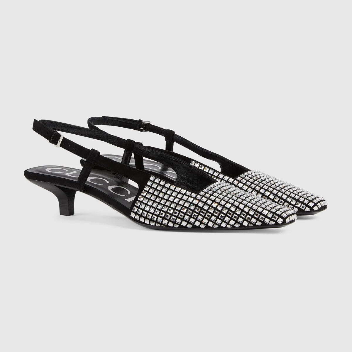 Women’s slingback pump with crystals view 3