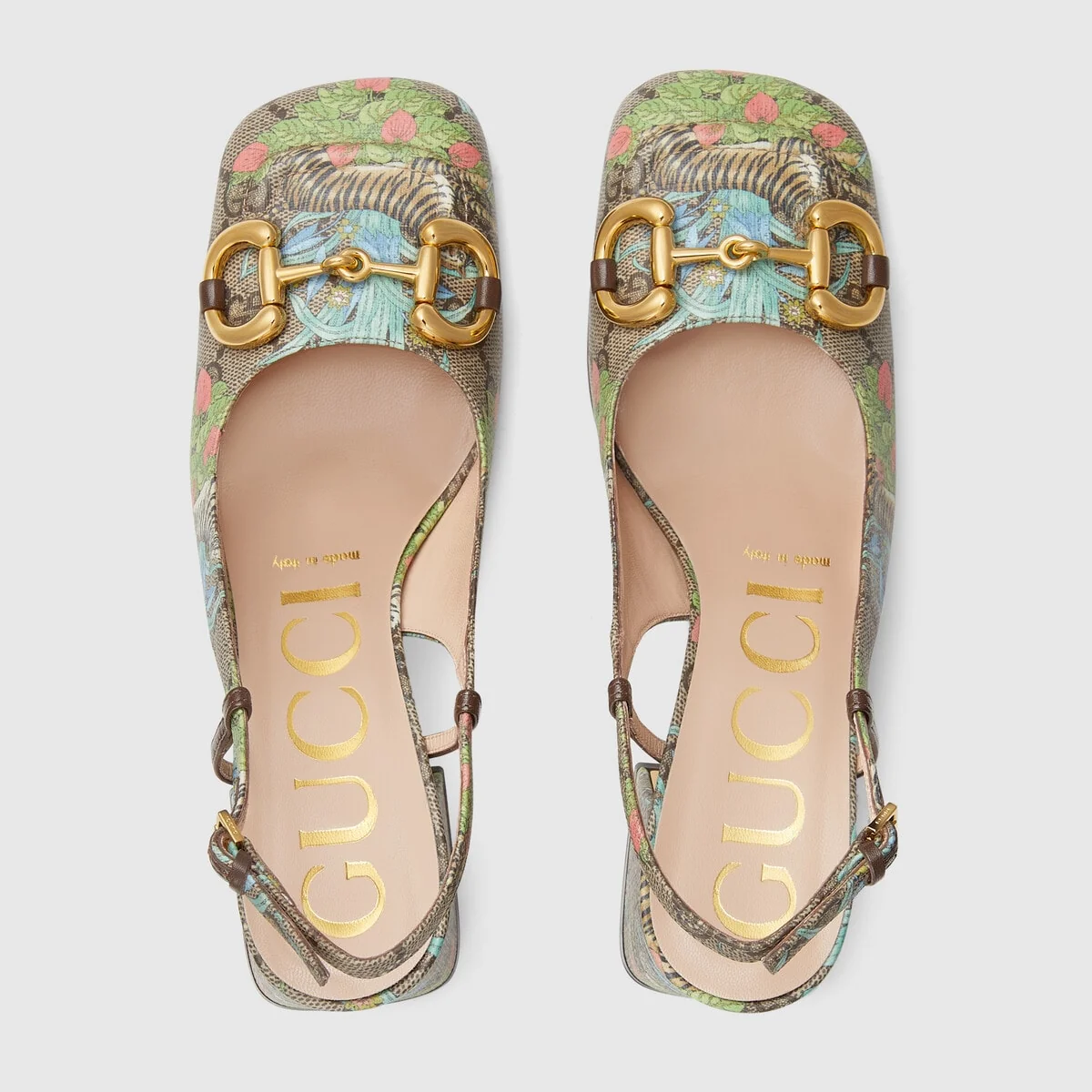 Gucci Tiger Women’s mid-heel slingback view 4
