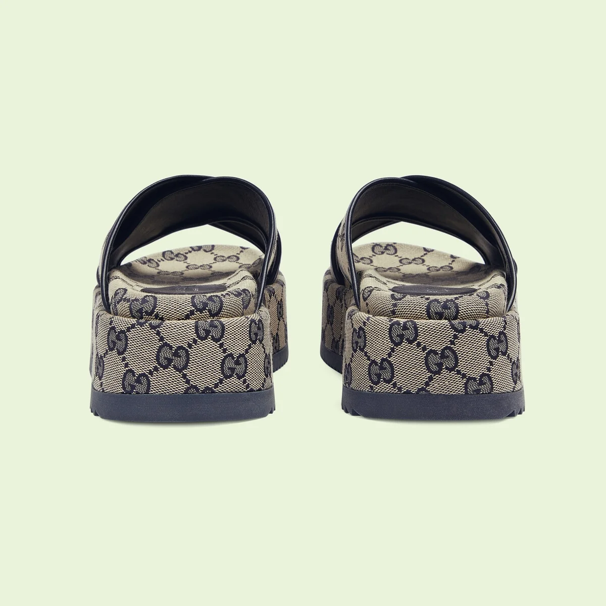 Women’s GG platform slide sandal view 3