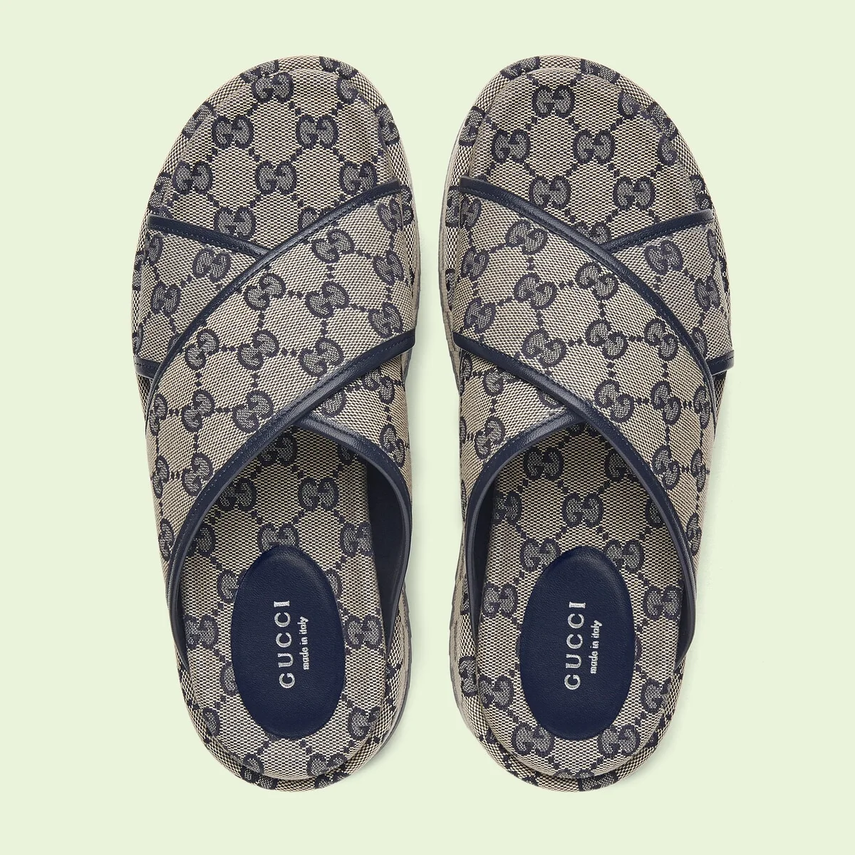 Women’s GG platform slide sandal view 4