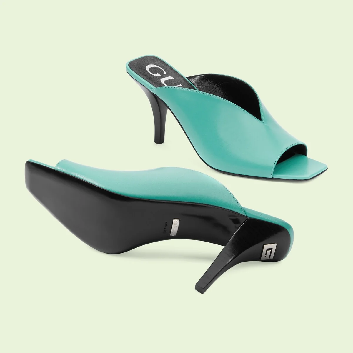 Women’s mid-heel open-toe pump view 5