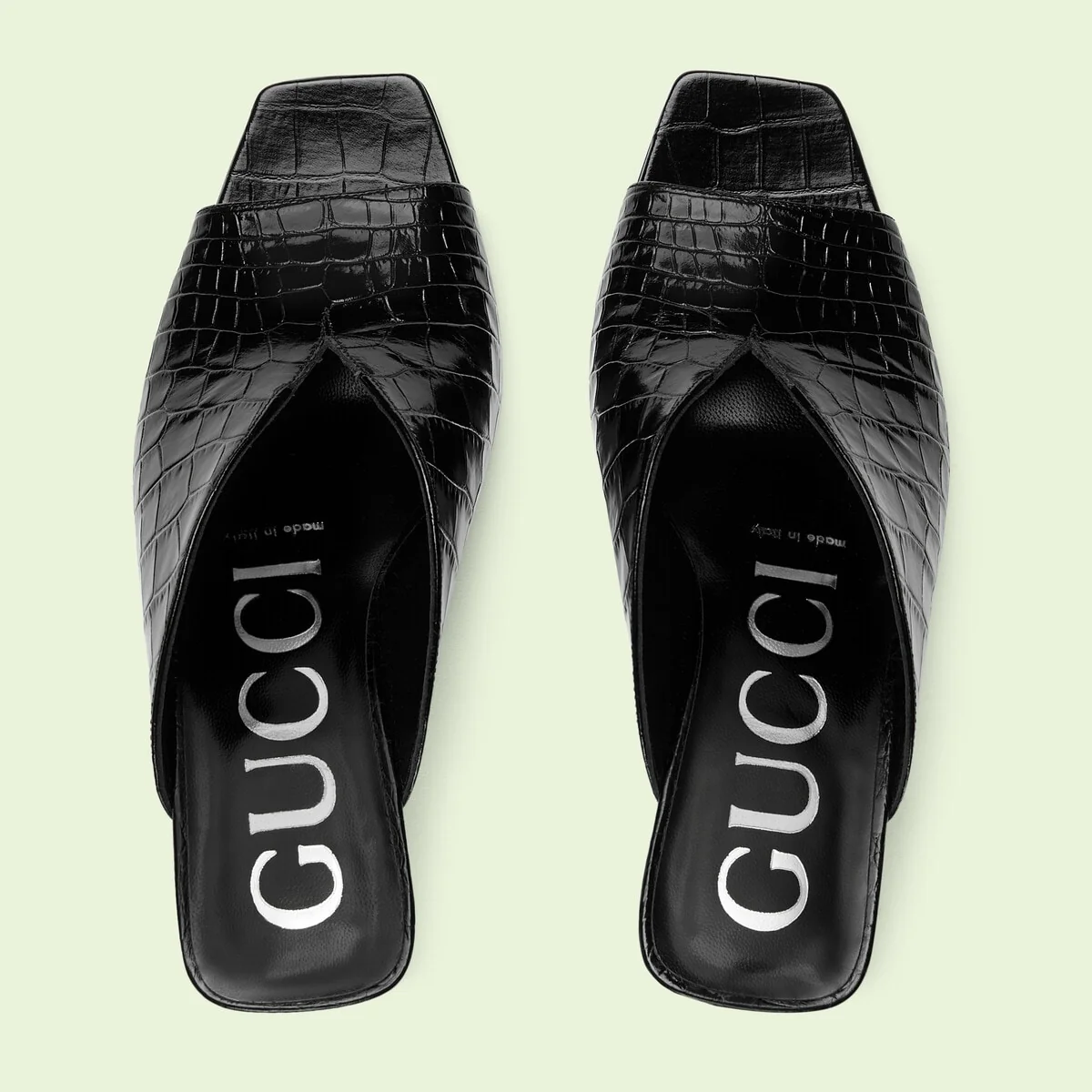 Women’s crocodile print pump view 4