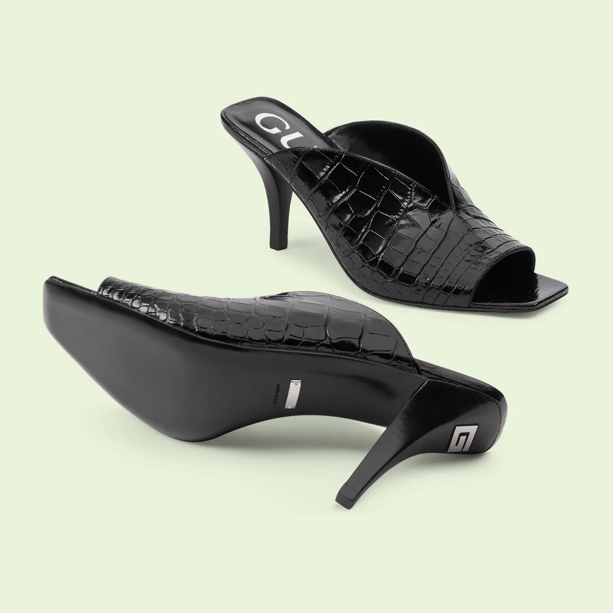 Women’s crocodile print pump view 5