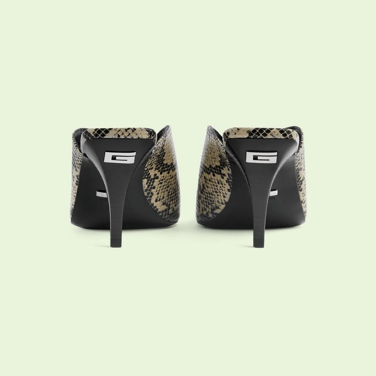Women’s python open-toe pump view 3