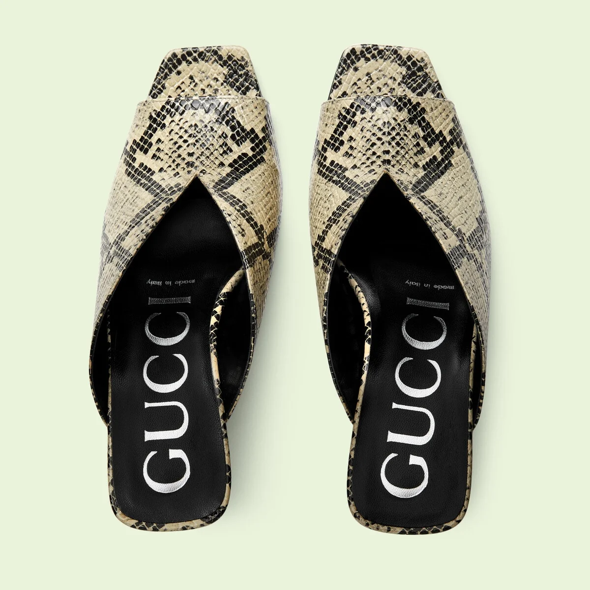 Women’s python open-toe pump view 4
