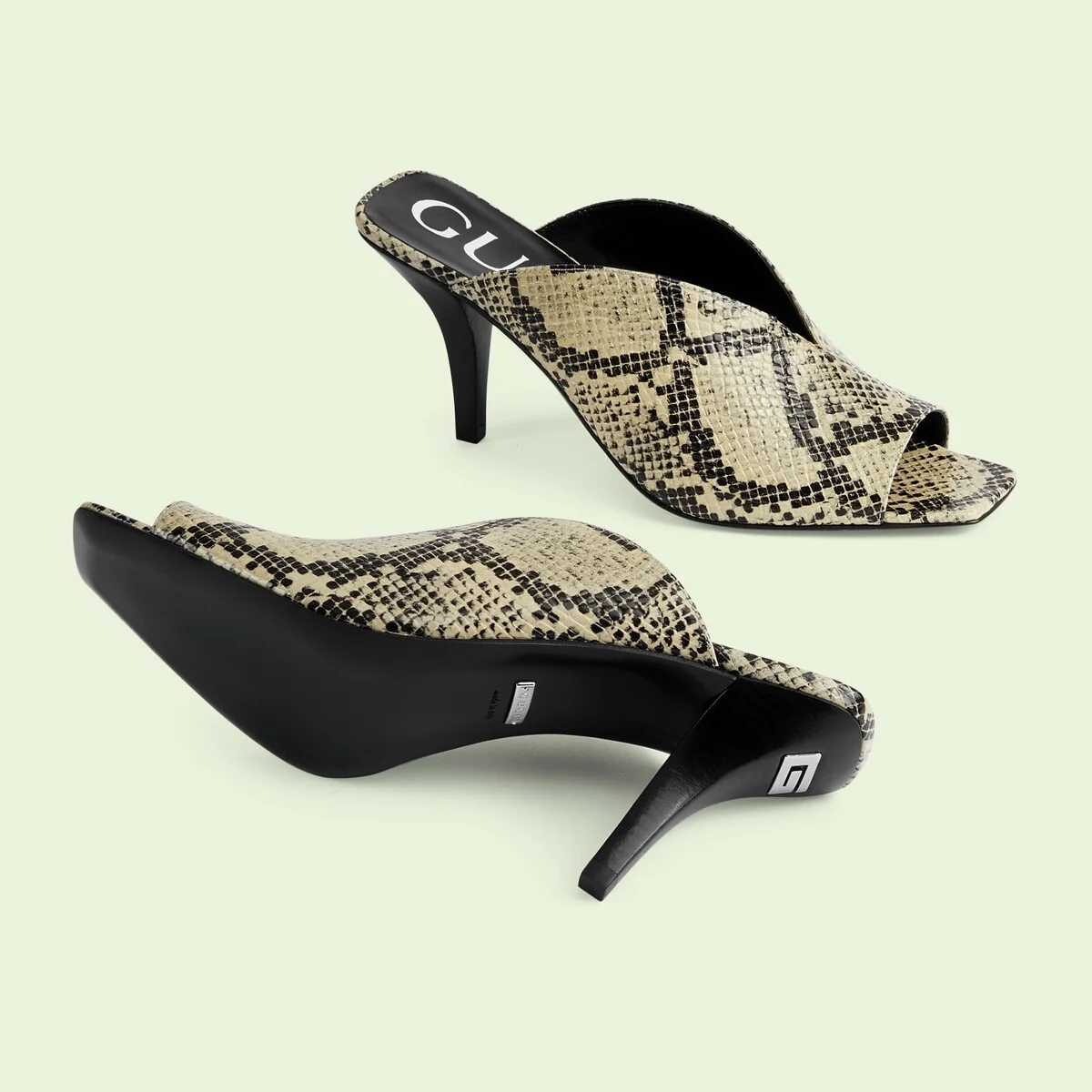 Women’s python open-toe pump view 5