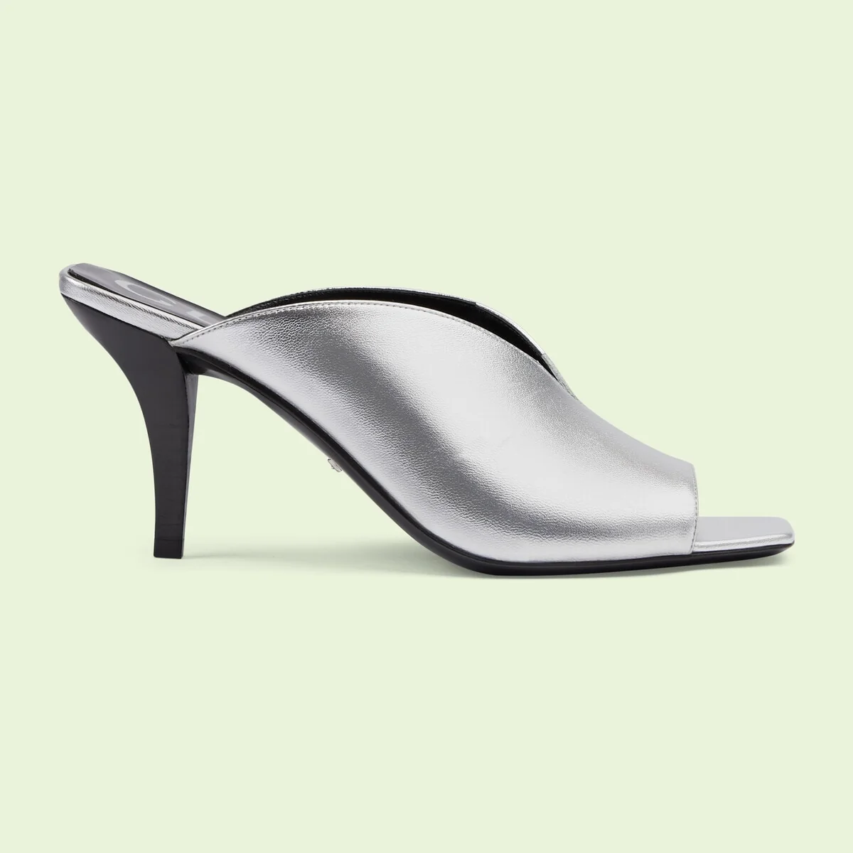 Women’s metallic mid-heel sandal