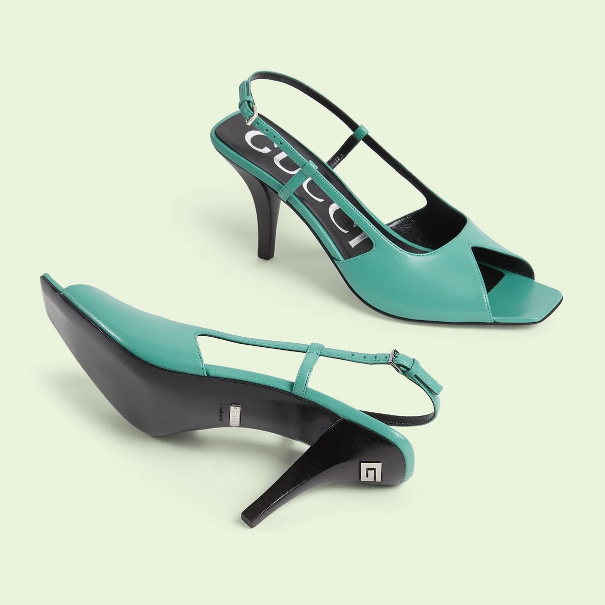 Women’s mid-heel sandal view 5