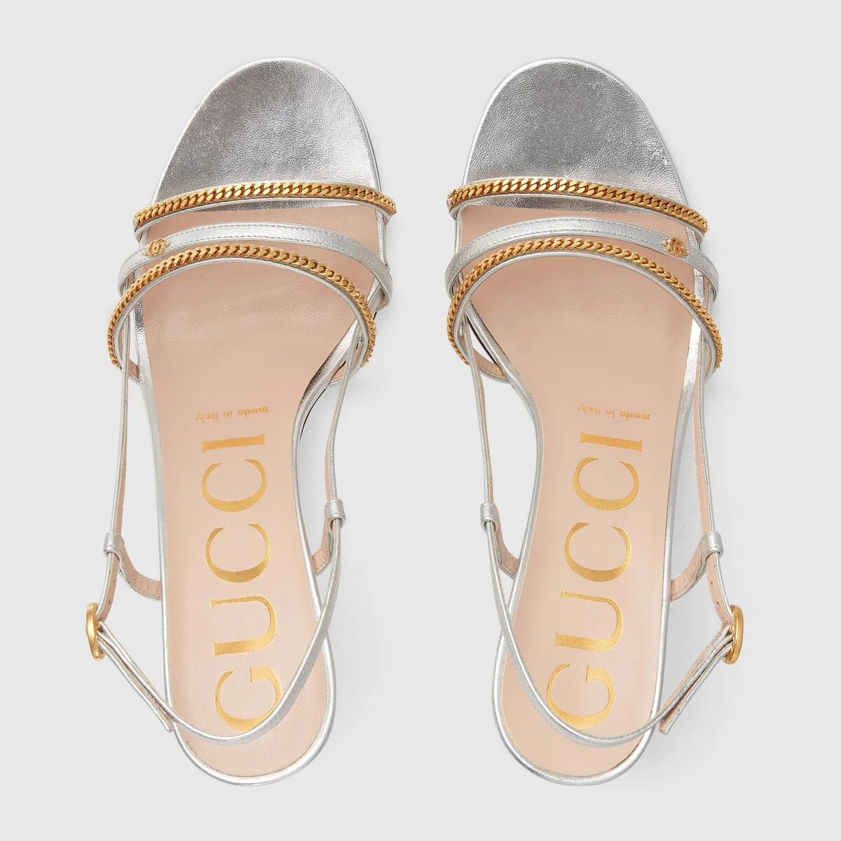 Women’s sandal with chains view 4