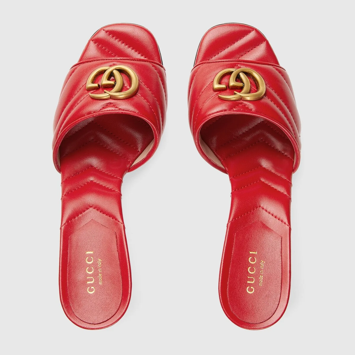 Women’s Double G slide sandal view 4