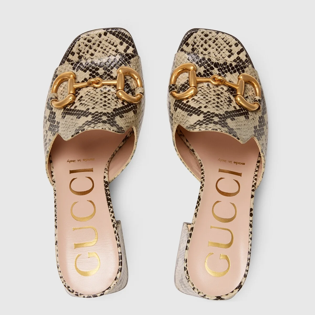 Women’s python print sandal view 4