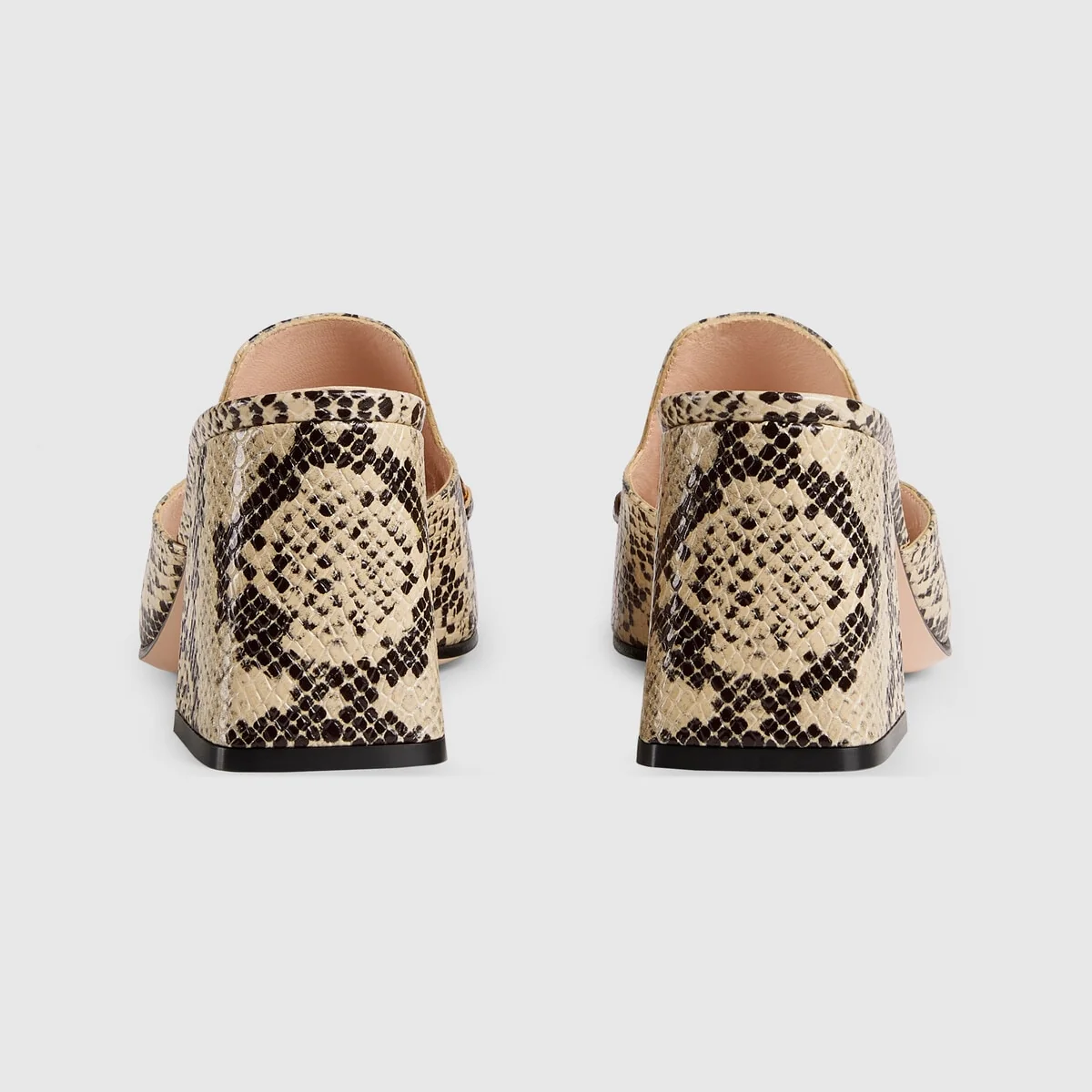 Women’s python print sandal view 5