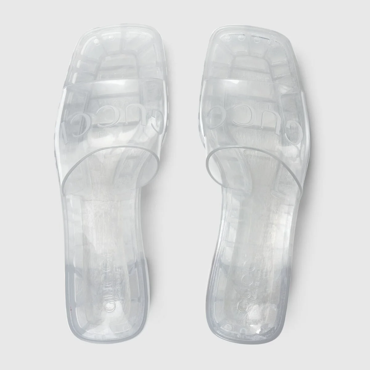 Women’s slide sandal with Gucci logo view 3