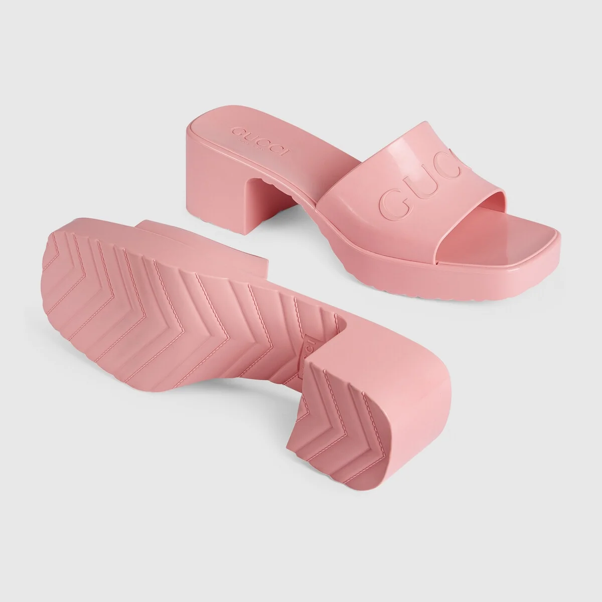 Women’s rubber slide sandal view 5