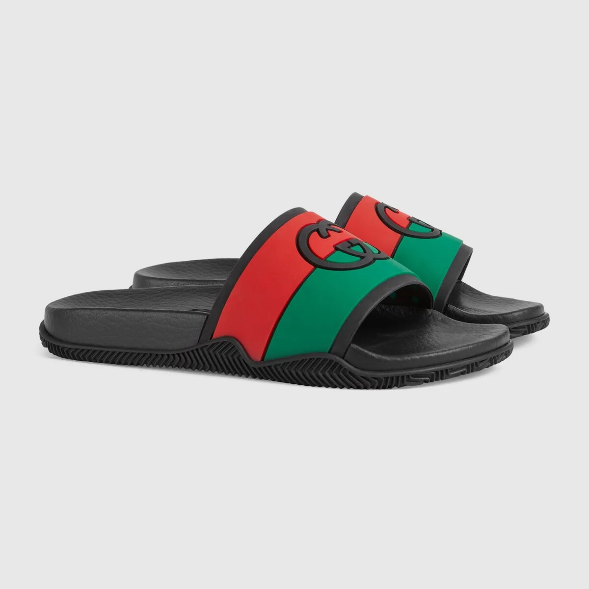Women’s Interlocking G slide sandal view 3