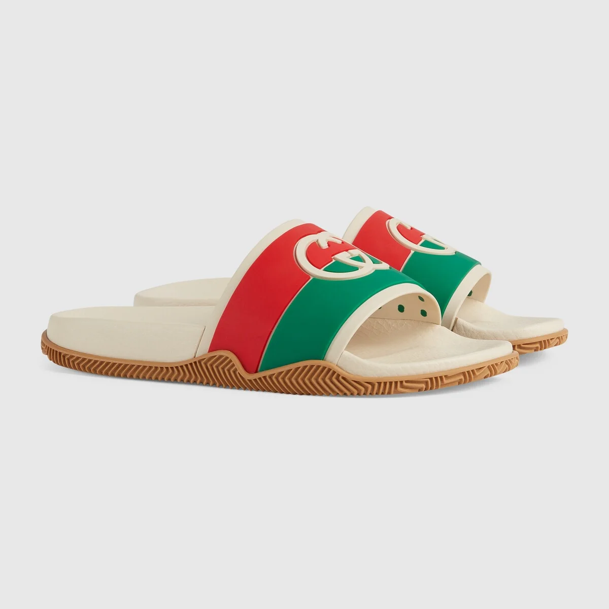 Women’s Interlocking G slide sandal view 3