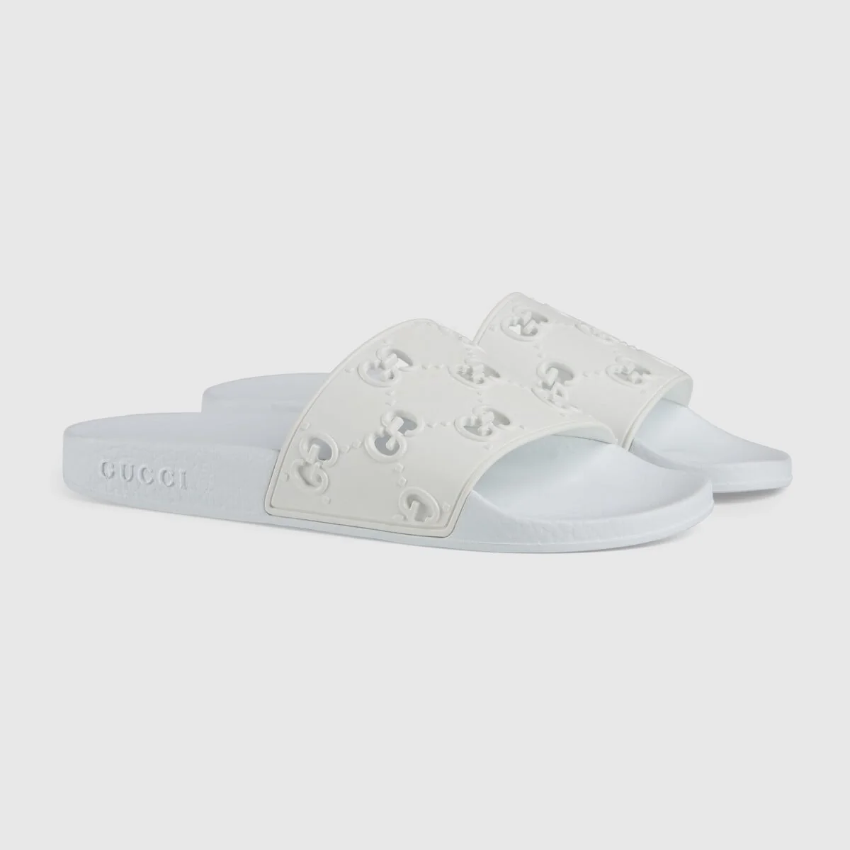 Women’s rubber GG slide sandal view 3