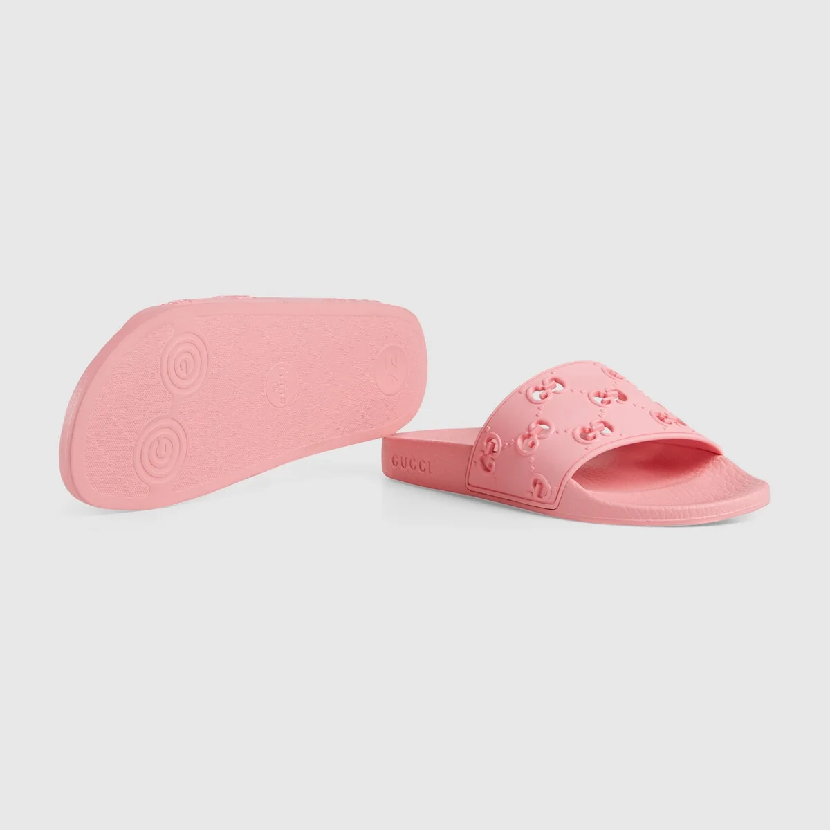 Women’s rubber GG slide sandal view 6