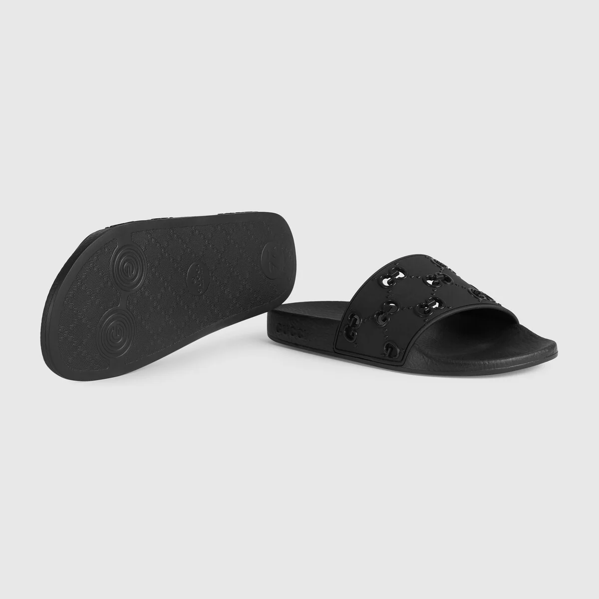 Women’s rubber GG slide sandal view 5
