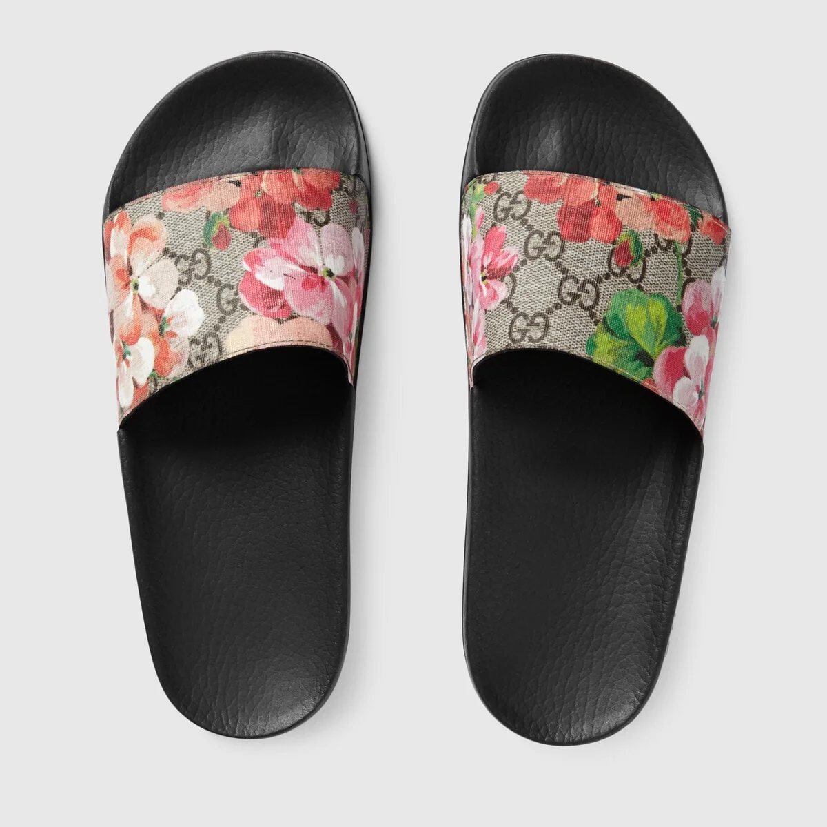 GG Blooms Supreme floral slide sandal view 4