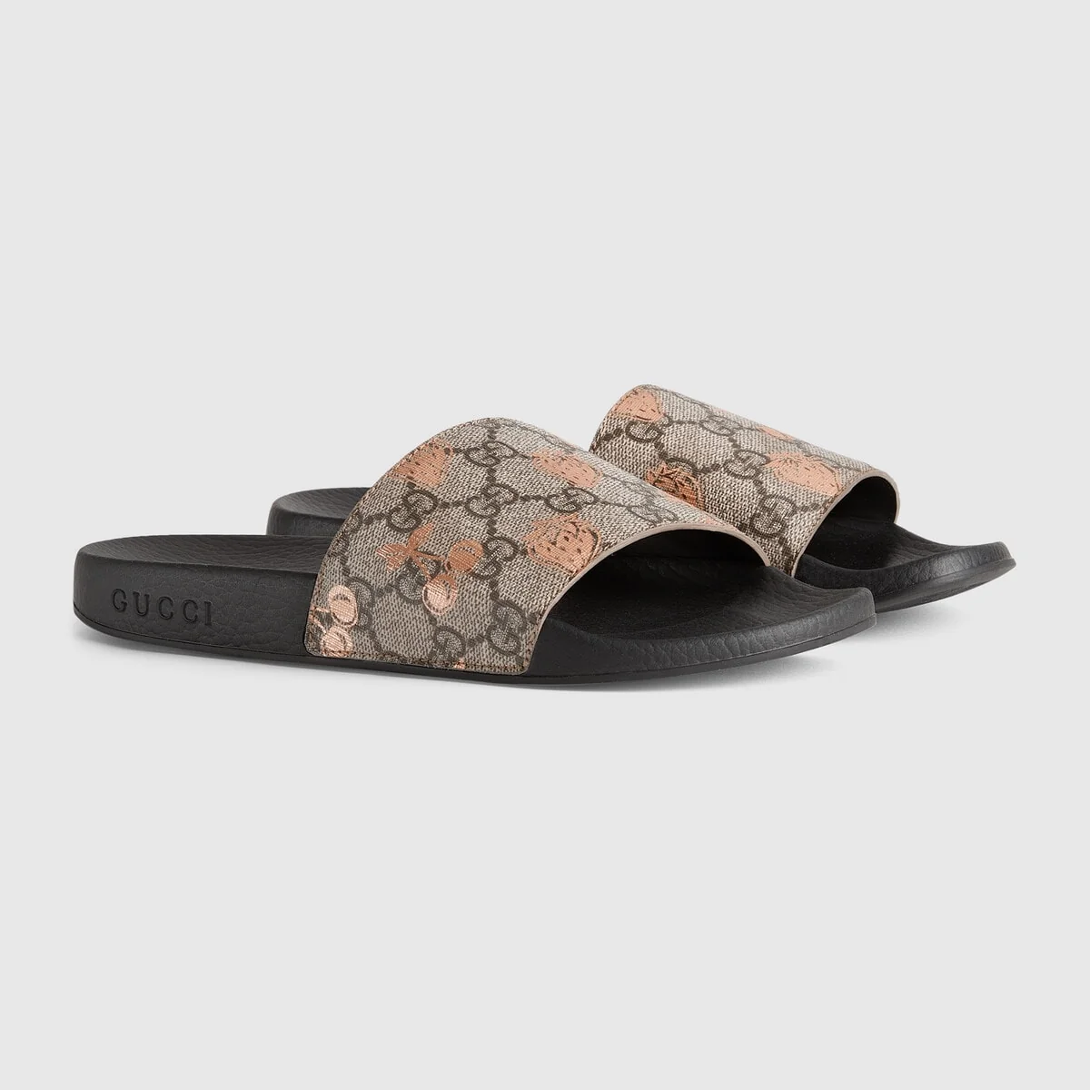 Women’s berry print slide view 3